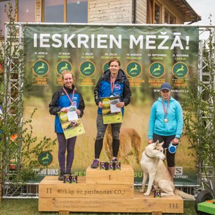 1. vieta - Ieva Spruženiece, 2. vieta - Evija Ziediņa, 3. vieta - Darja Belousova, Foto: E